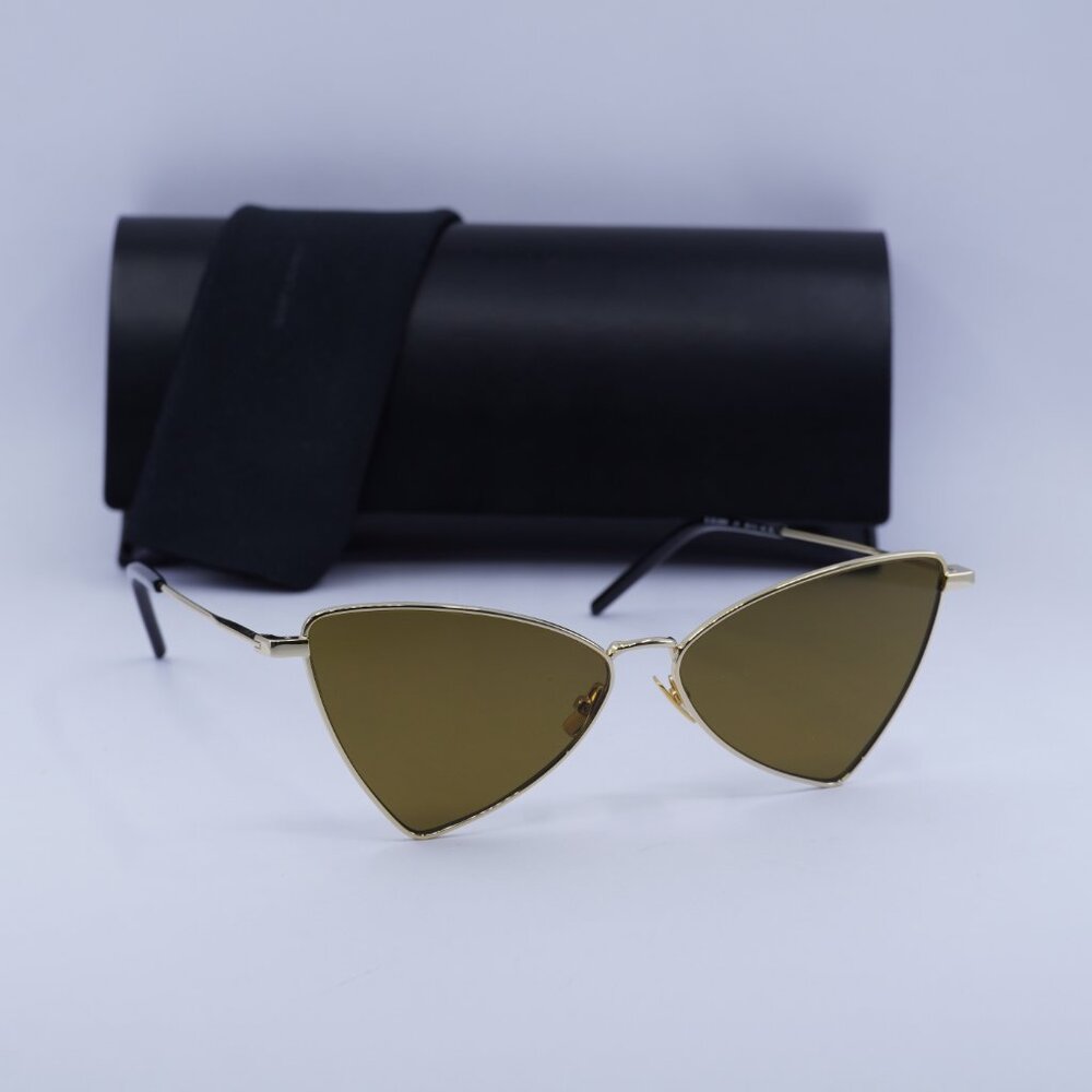 🕶️ New Saint Laurent SL303 JERRY 011 Sunglasses - Gold Frame, Brown Lenses - Picture 9 of 9